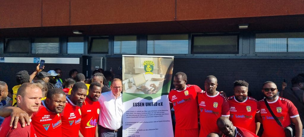 Essen United mit Oberbürgermeister